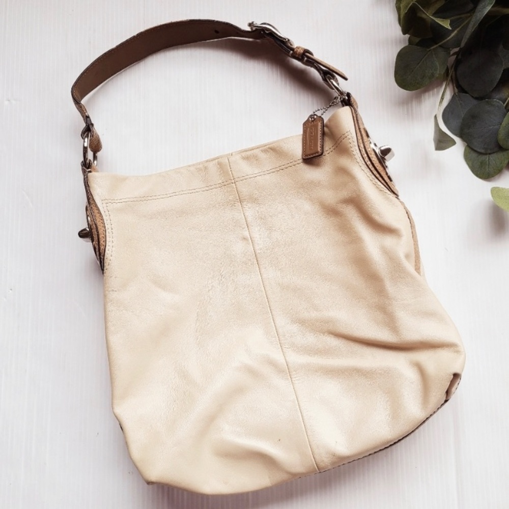 Coach | Leather Penelope Snakeskin Slouch Hobo Bag